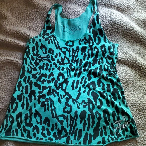 Fox Racing Leopard Print Tank Top - Picture 1 of 6
